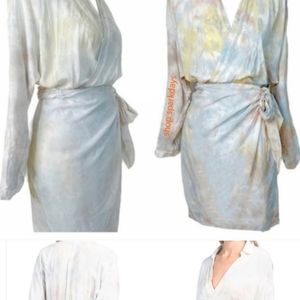 Young Fabulous & Broke Long Sleeve Wrap Dress | L